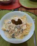Fideos con crema especial receta única y deliciosa