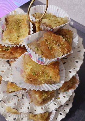 صورة لوصفة كلاج بالجوز (متل البقلاوه)