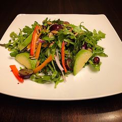 A picture of Easy Healthy Arugula Avocado Salad with Lemony Dressing.