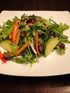 A picture of Easy Healthy Arugula Avocado Salad with Lemony Dressing.