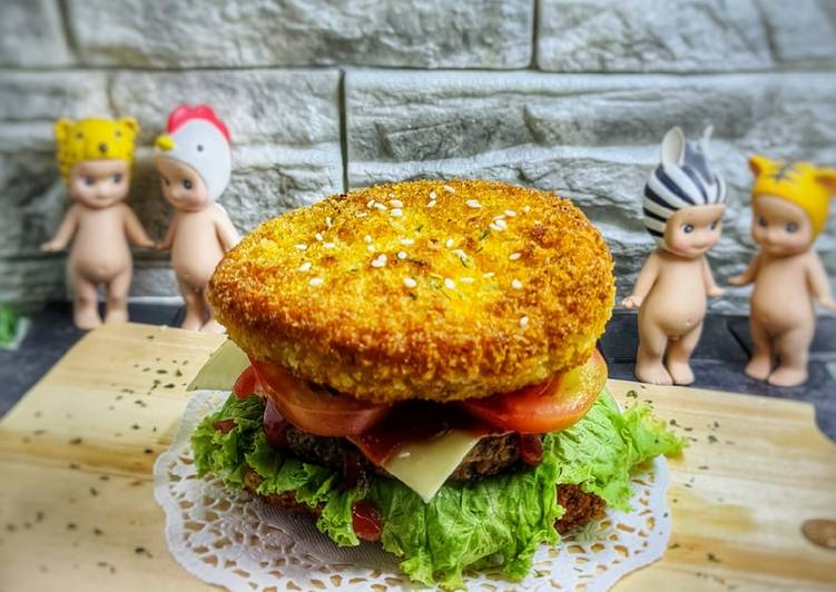 Burgushi (Burger Nasi) 😆