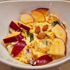 A picture of Creamy Apple and Cabbage Coleslaw.