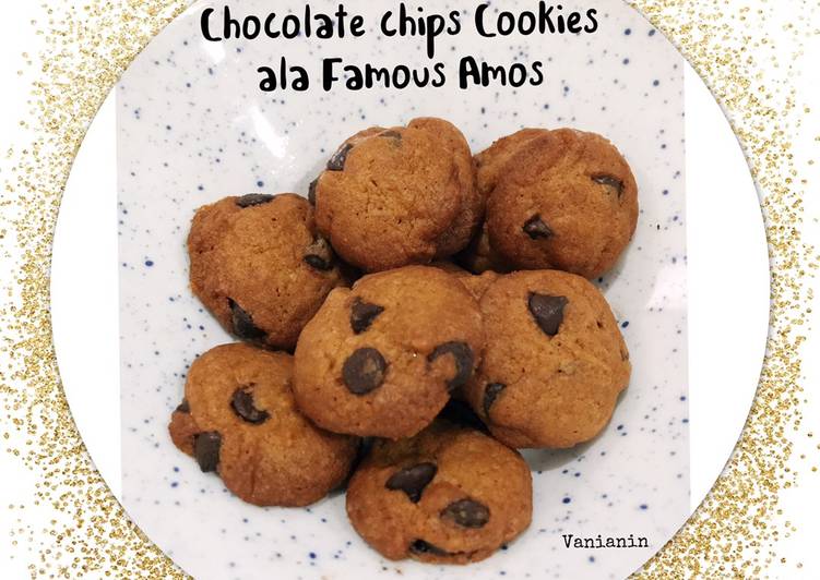 Langkah Mudah untuk Menyiapkan Chocolate Chips Cookies ala Famous Amos, Menggugah Selera