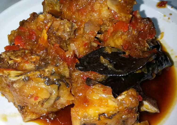 Balado ikan asin simple