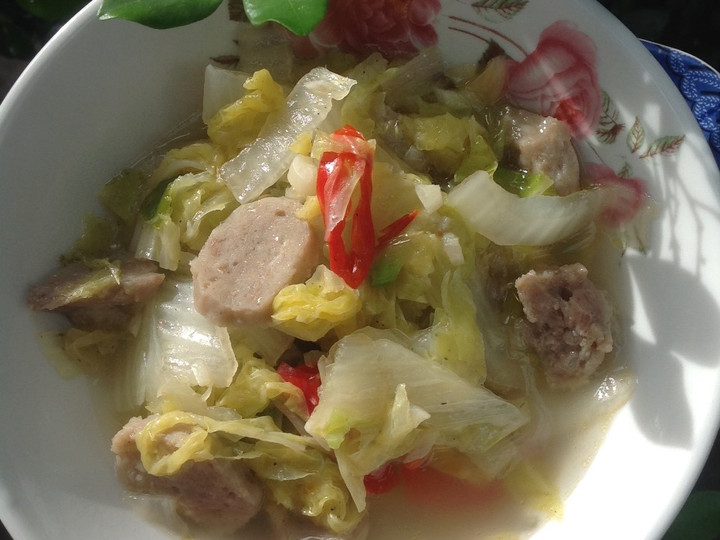 Resep Tumis Sawi Putih Bakso Berkuah Anti Gagal