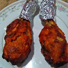 A picture of Chicken tandori legs.