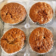 A picture of Healthy Banana bread muffin.