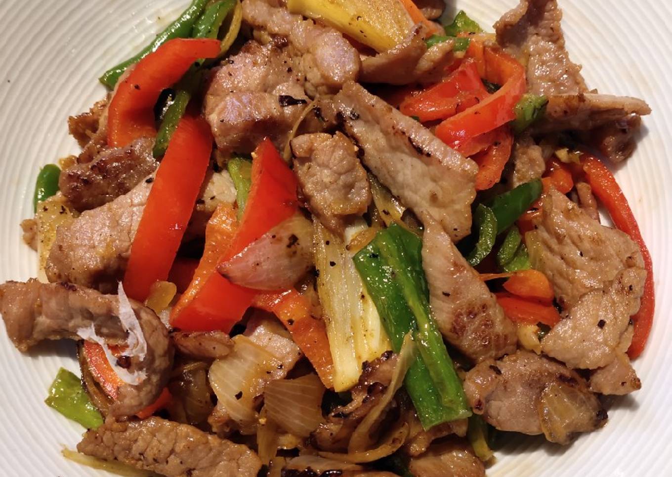 Beef Slices with Peppers
