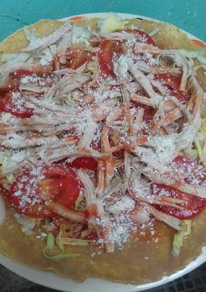 Una foto de Tostadas raspadas, de lomo deshebrado