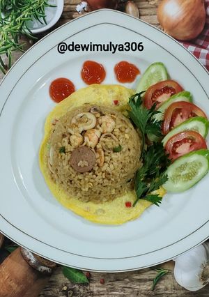 Foto resep Nasi goreng seafood