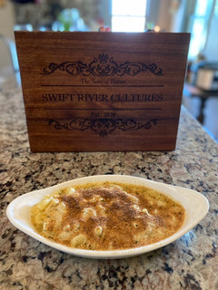 A picture of Mac n’ Cheese.