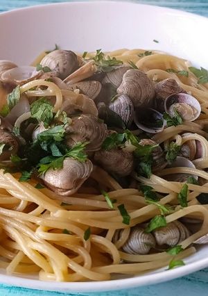 Foto di Spaghetti con lupini di mare