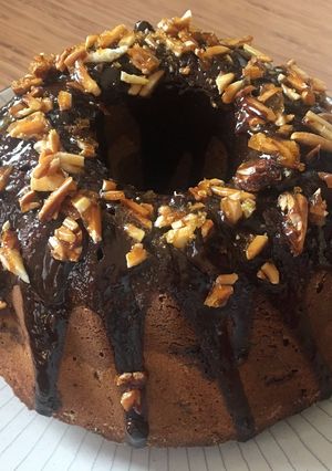 Márványos csokoládés karamellás kuglóf recept fotója
