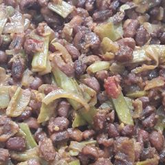 A picture of Cluster beans and lobia fry.