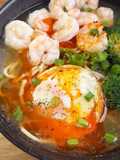 Broccoli & Shrimp Noodle Soup