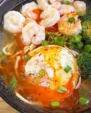 Broccoli & Shrimp Noodle Soup
