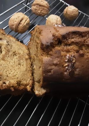 A picture of Coffee Walnut Loaf Cake.