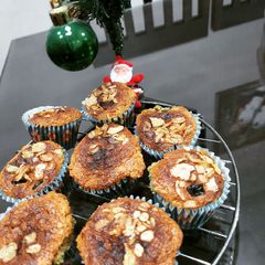 A picture of Eggless Oats Muesli Muffins.