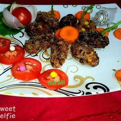 A picture of Spinach corn kabab.