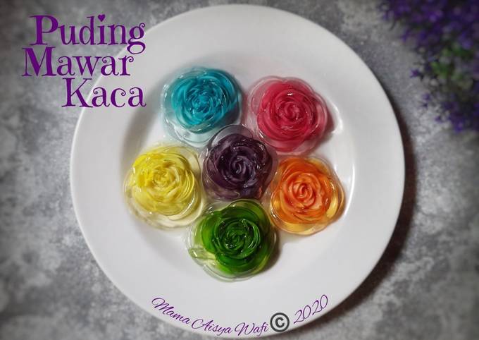 Resep Puding Mawar Kaca Oleh Mama Aisya Wafi Cookpad