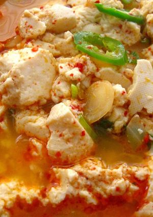 A picture of Soondubu Jjigae (Korean Soft Tofu Stew) for 2.