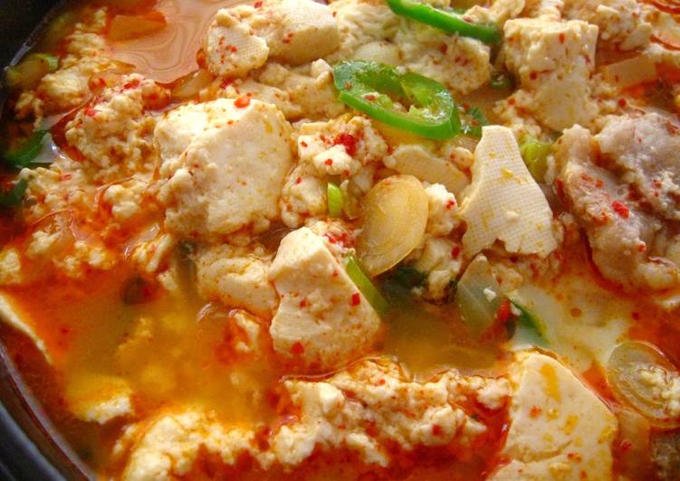 Recipe of Award-winning Soondubu Jjigae (Korean Soft Tofu Stew) for 2