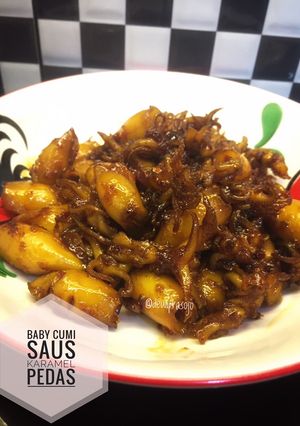 Foto resep [41] Baby Cumi Saus Karamel Pedas