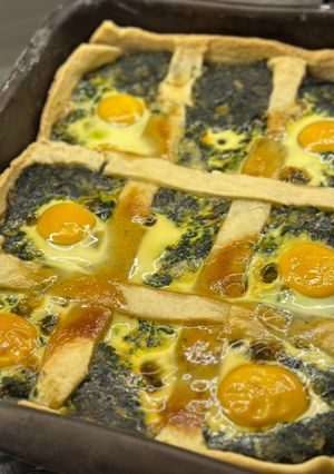 Una foto de Tarta Pascualina 🥬🧅🥚