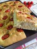 Focaccia with Cherry Tomatoes and Oregano