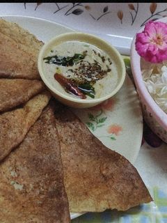 मूग डाळीचा डोसा चटणी (moong dalicha dosa chutney recipe in marathi) रेसिपी चे मुख्य फोटो