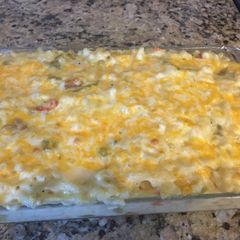 A picture of Chile Mac and Cheese.