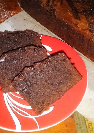 Foto resep 🥧 brownis panggang 🍒🍒