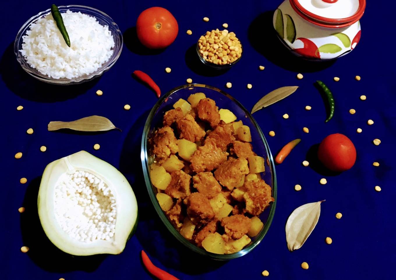 Papaya and Fritters Curry