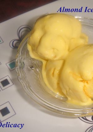 A picture of Almond ice cream.