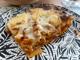 Lasaña vegana de boloñesa de soja