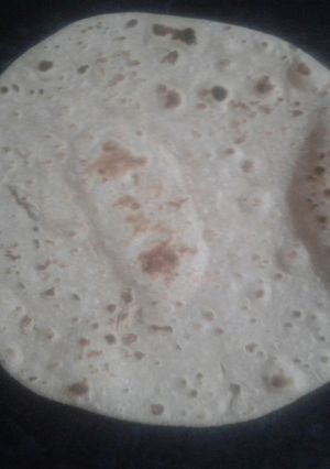 A picture of Whole wheat puffy chappati.