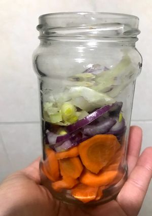 Una foto de Conserva de cebollas y zanahoria 🥕 🧅