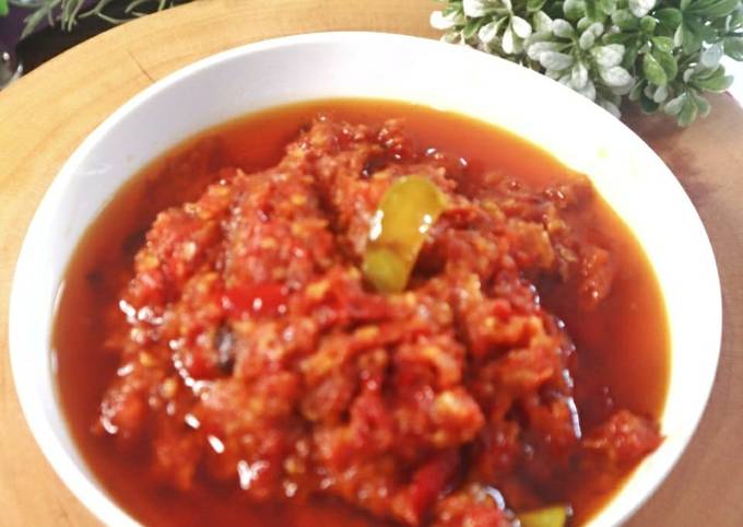 Resep Sambal tomat goreng Resep Sambal tomat goreng