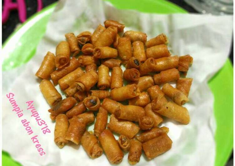 Sumpia abon.. (kulit homemade).. #BikinRamadanBerkesan