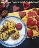 Vanilla Heart Cookies & Nutella Stuffed Chocolate Chips Cookies