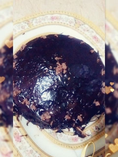 A picture of Chocolate Spong cake for Eid without oven.