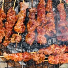 A picture of Eid BBQ.