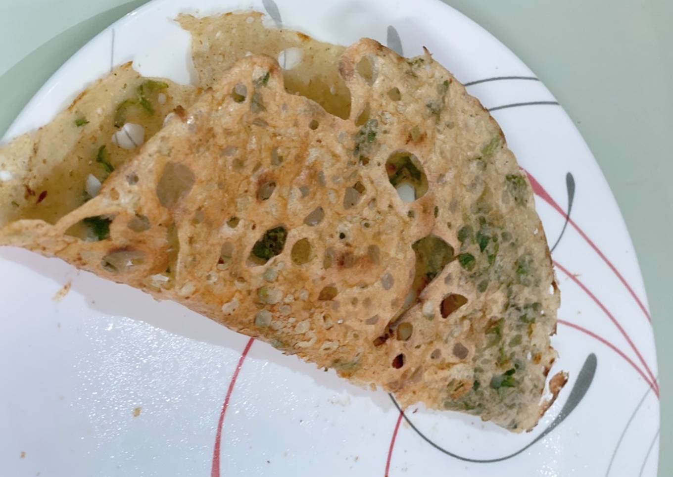 Instant healthy rava sooji dry fruits dosa