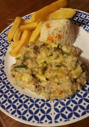 Una foto de ~ Guiso de zapallo italiano 🥒😋~