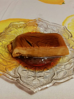 Una foto de Flan de café