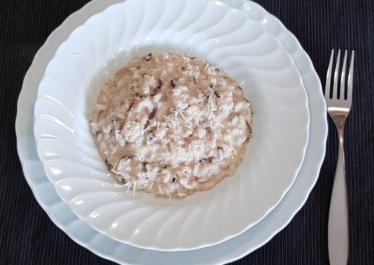 Risotto con radicchio e gongorzola