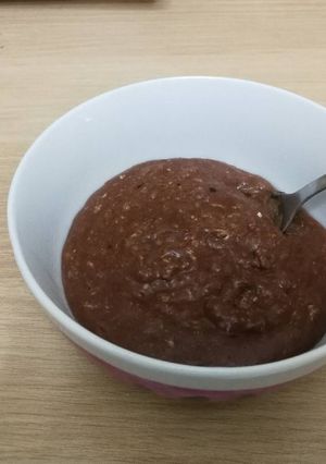 Una foto de Gachas de chocolate (fit)