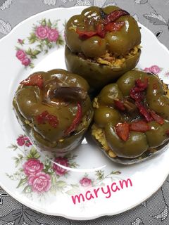 عکسی از دستور دلمه با فلفل دلمه ای