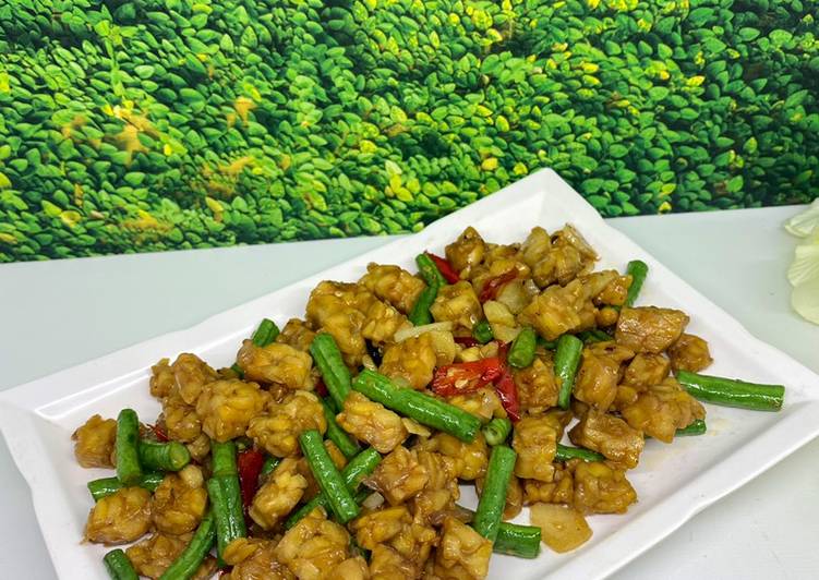 Resep Tumis Tempe kacang Saos Tiram Anti Gagal