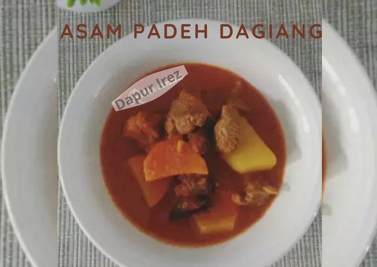 Resep Asam Padeh Dagiang (asam pedas daging) yang Menggugah Selera